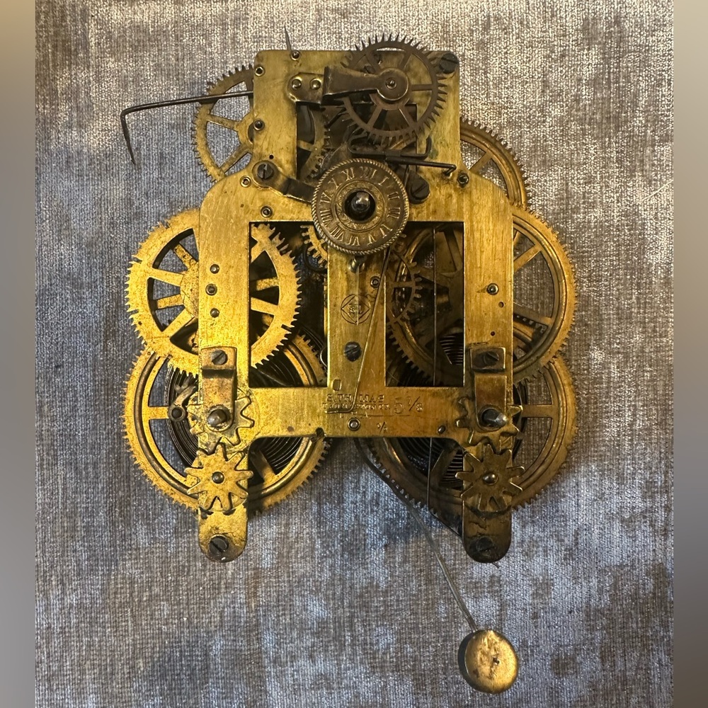 Gold Steampunk Clock Wall Decor